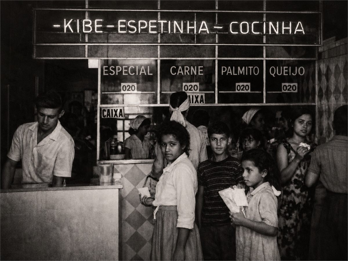 Fotografia histórica da Pastelaria Aurora.